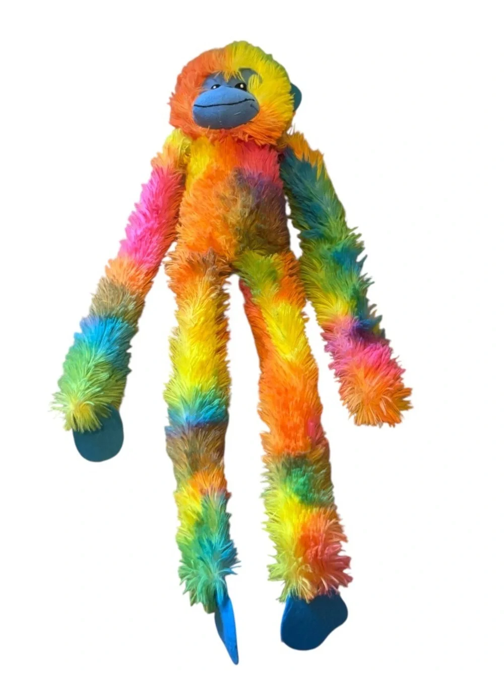 Goffa Plush Rainbow Monkey Soft Toy Stuffed Animal Yellow Blue Green
